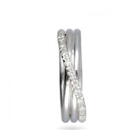 Ring Rubinia Woman in Silver Diamante 0.18 Ct AN8ABT - AN8ABT